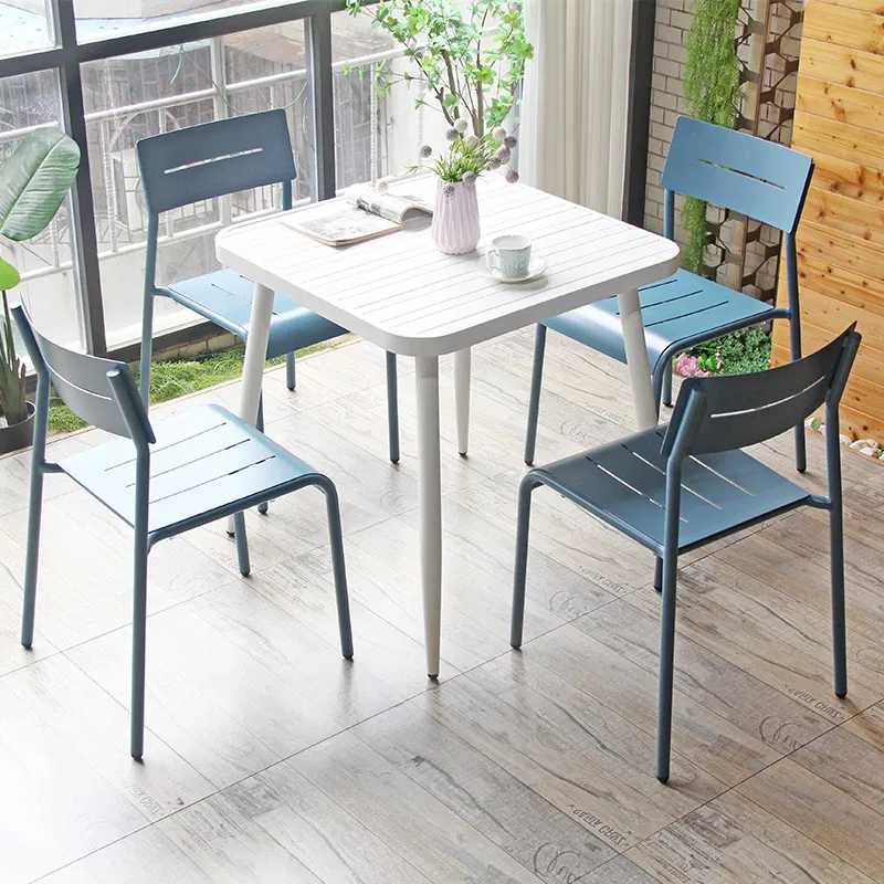 stackable aluminium dining chairs Designer stackable outdoor aluminium restaurant chair