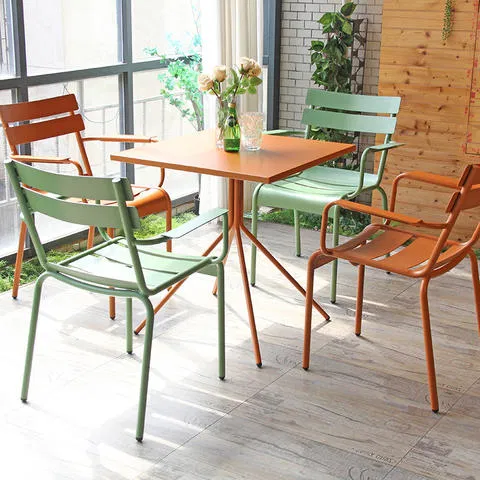 stackable aluminium dining chairs Designer stackable outdoor aluminium restaurant chair