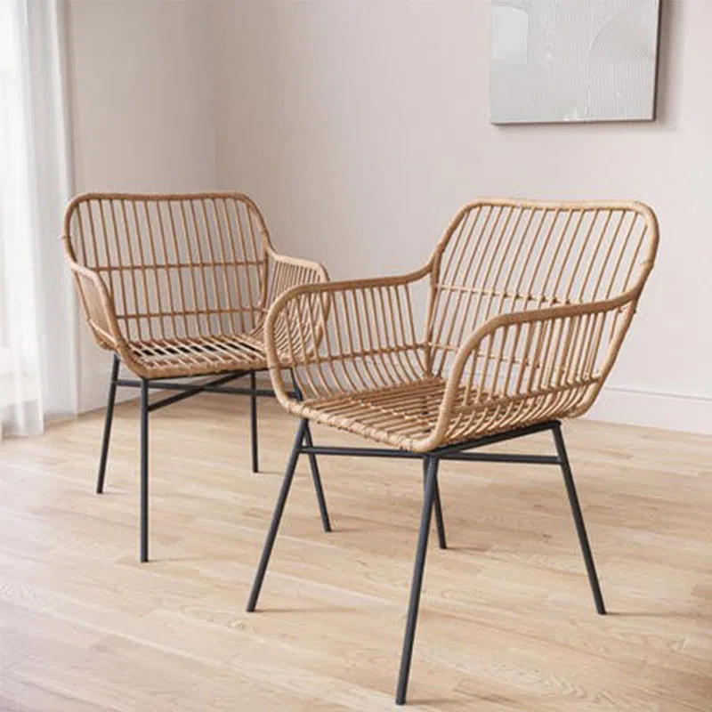 Backyard Patio Garden Set Outdoor Bistro Set Pe Outdoor Metal Rattan Chair