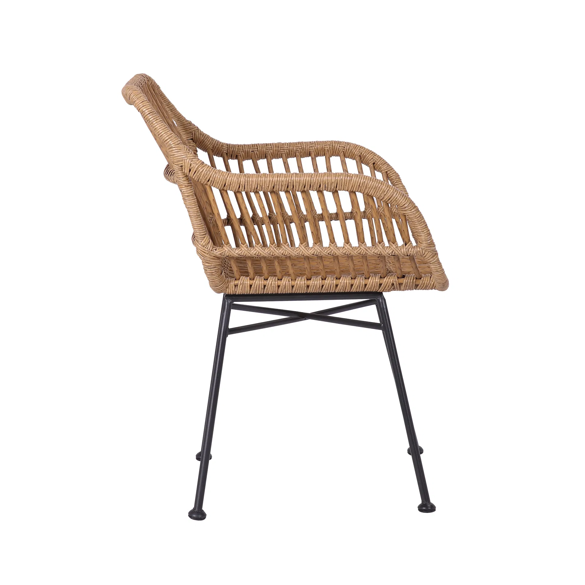 Backyard Patio Garden Set Outdoor Bistro Set Pe Outdoor Metal Rattan Chair