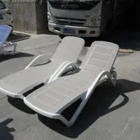 Leisure Outdoor Patio Waterproof Plastic Pool Sun Loungers Chairs