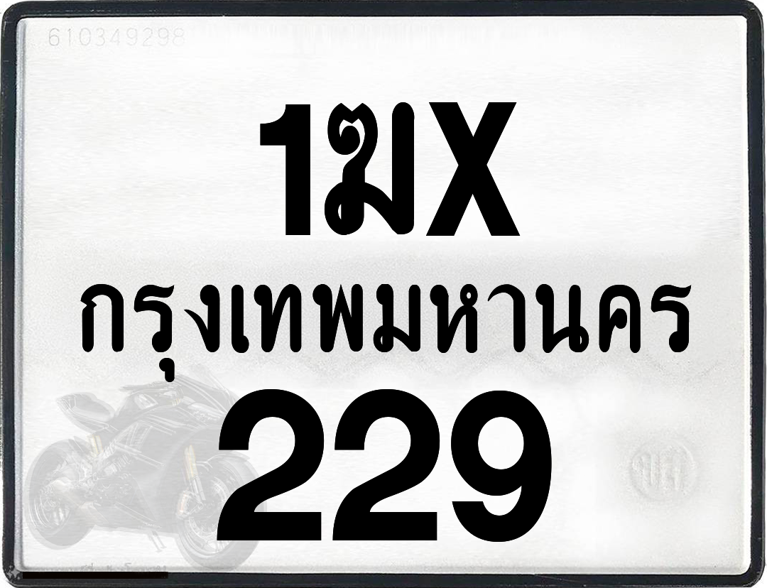 1ฆx 229 กทม.ทะเบียนรถ ล็อคทะเบียนรถ