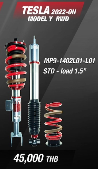 โช๊คอัพ PROFENDER FIT Z TESLA MODEL Y RWD STD-Load 1.5" Y2022-ON MP9-1402L01-L01
