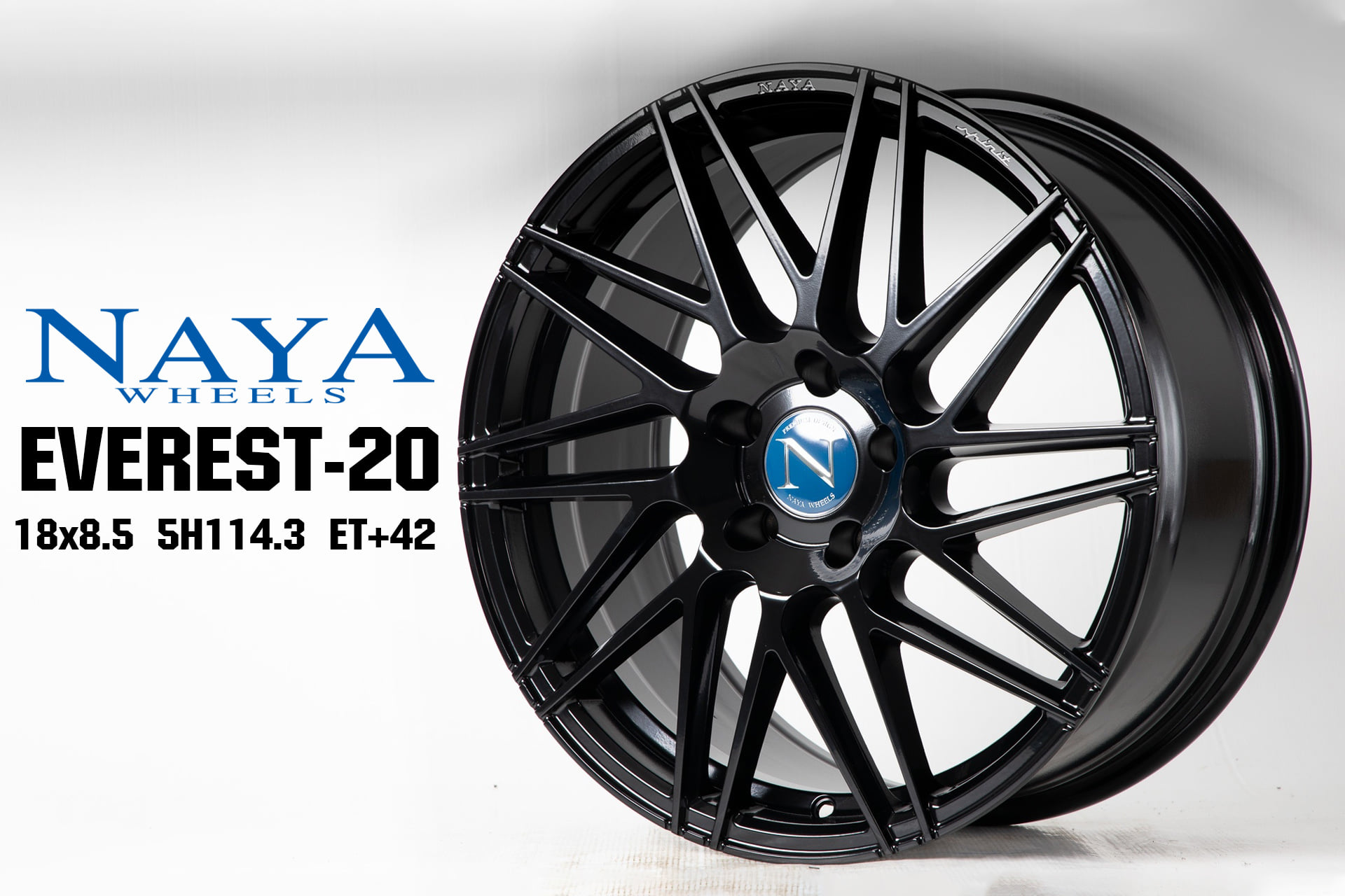 NAYA EVEREST-20 18X8.5 5H114.3 ET+42 (สีดำเงา)