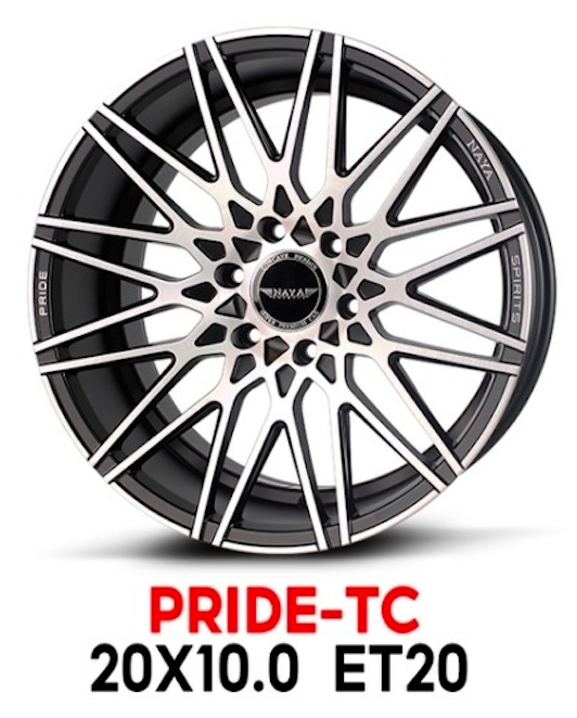 แม็กซ์ PRIDE-TC (T418LC) 20X10.0 6X139.7 ET20 MBKU (สีหน้าเงาปัดลายร่องดำด้าน)