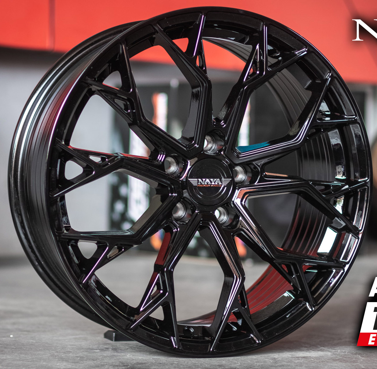 ล้อแม็กซ์ NAYA ALPHA-3 (YA5640) 17X7.5 5X113 ET40 CB.73.1 BLK (สีดำเงาทั้งวง)