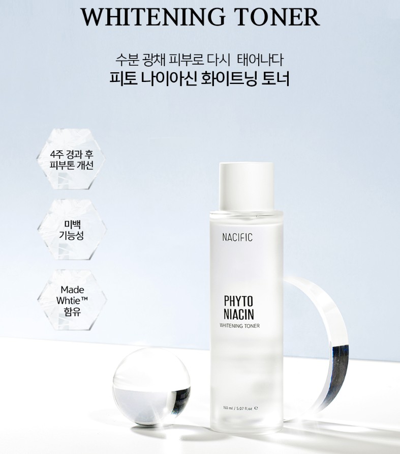 NACIFIC PHYTO NIACIN WHITENING TONER 150 ml. โทนเนอร์