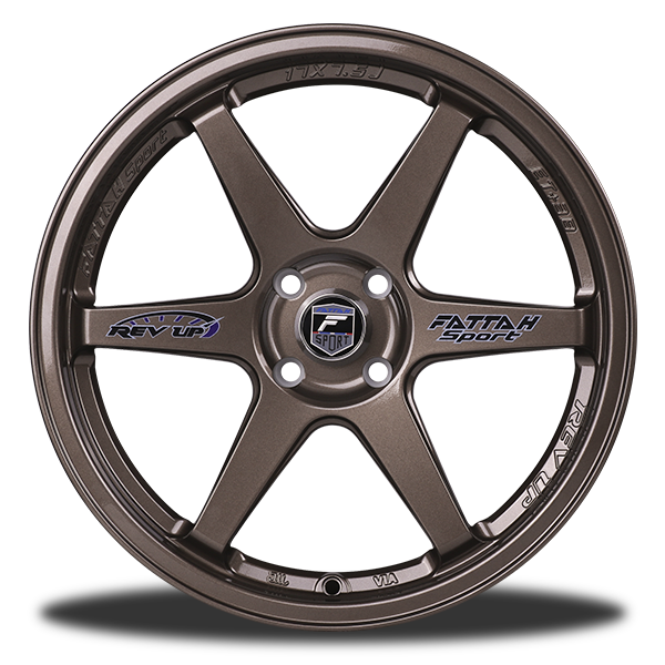แม็กซ์ REVUP(D9939) 17X7.5 4X100 ET38 CB.73.1 O (สีน้ำตาลทั้งวง)