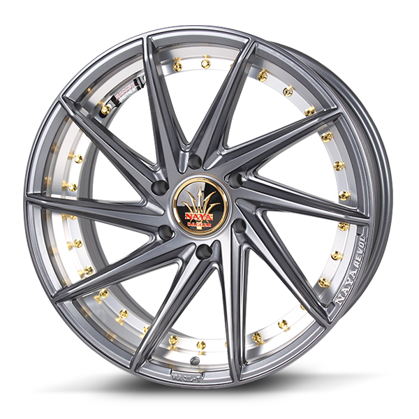 แม็กซ์ REVOL((9927) 20X9.0 6X139.7 ET10 CB.106 ((N))DE-X/M5 (สีกันเมทาลิคด้านCNCท้องล้อ+ตัวหนังสือ)