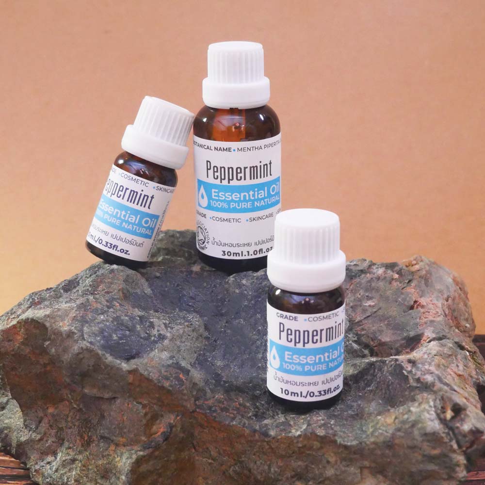 นํ้ามันหอมระเหย เปปเปอร์มินต์เอสเซ็นเชียลออยล์ [สะระแหน่] Peppermint Essential Oil 10-30ml