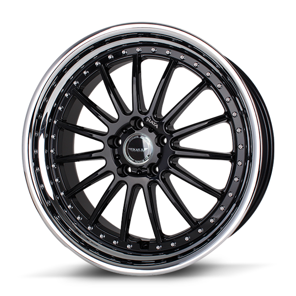 แม็กซ์ FINISH (241) 20X9.5 5X114.3 ET40 BK-I (สีดำขอบเลส)