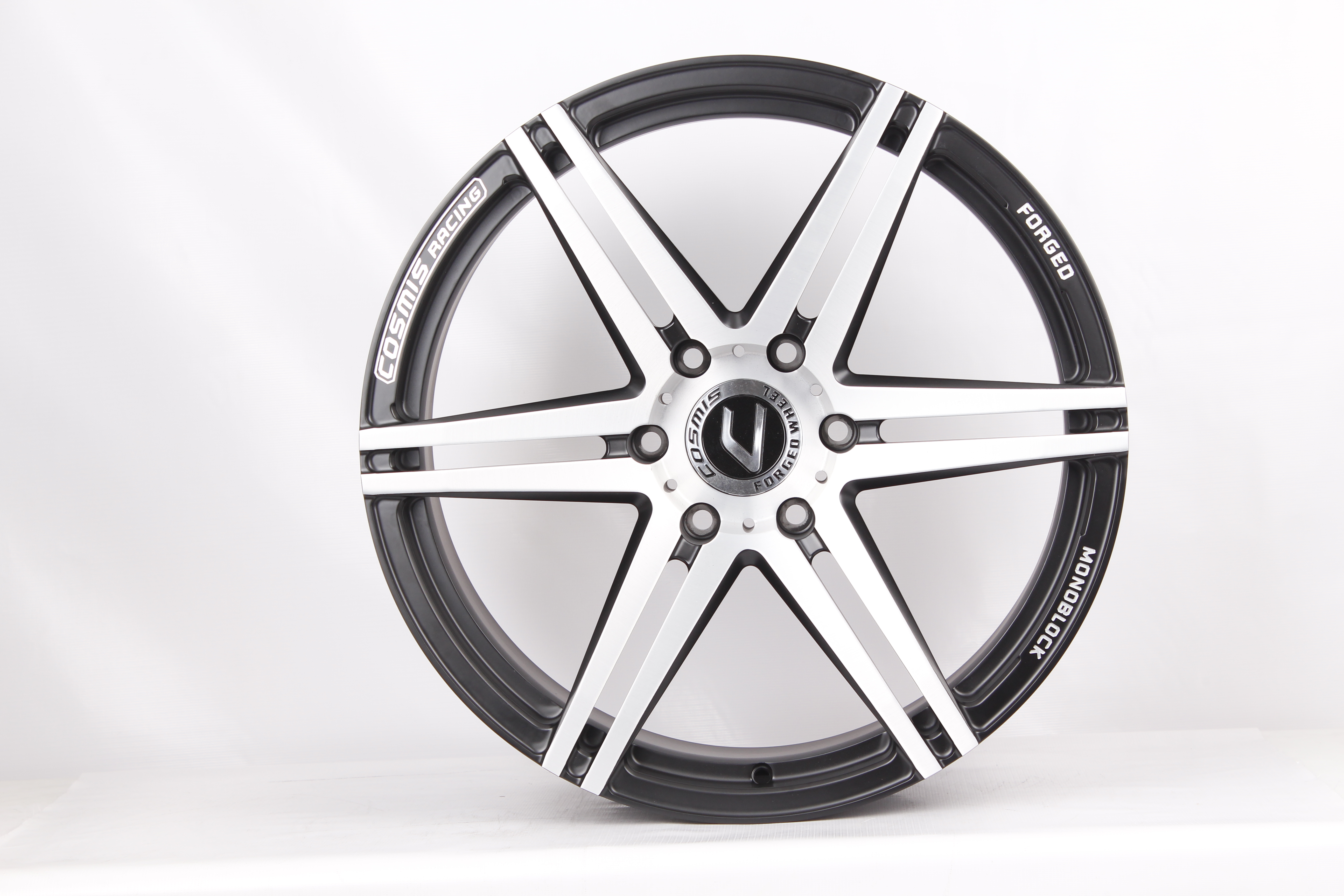 แม็กซ์ FORGED-TRANSFER 20X9.5 6X139.7 ET15 CB.106/101 BlackBrushSurface (สีหน้าปัดลายร่องดำCNCตัวหนังสือ)