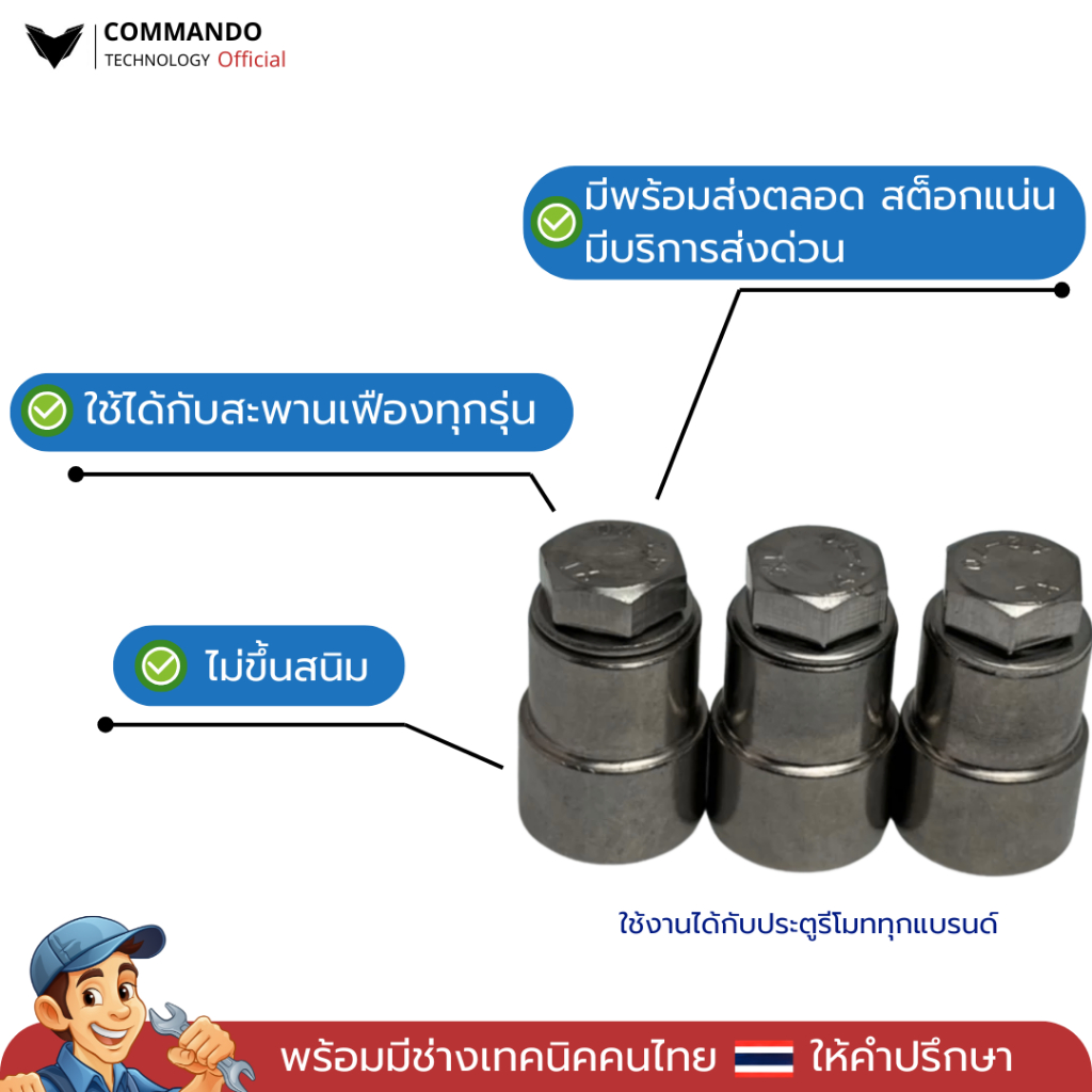 บูธสแตนเลส เกรด 304 แท้ สำหรับสะพานเฟือง มอเตอร์ประตูรีโมท อย่างดี