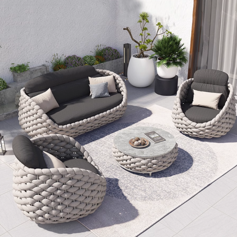 Delight (White) - Sofa Set