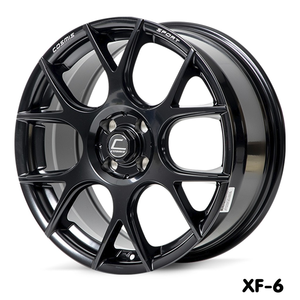 ล้อแม็กซ์ COSMIS XF-06 (YA1041) 17X7.5 4X100 ET42 CB.73.1 BLK-XZ/M5 (สีดำด้านCNCตัวหนังสือ)