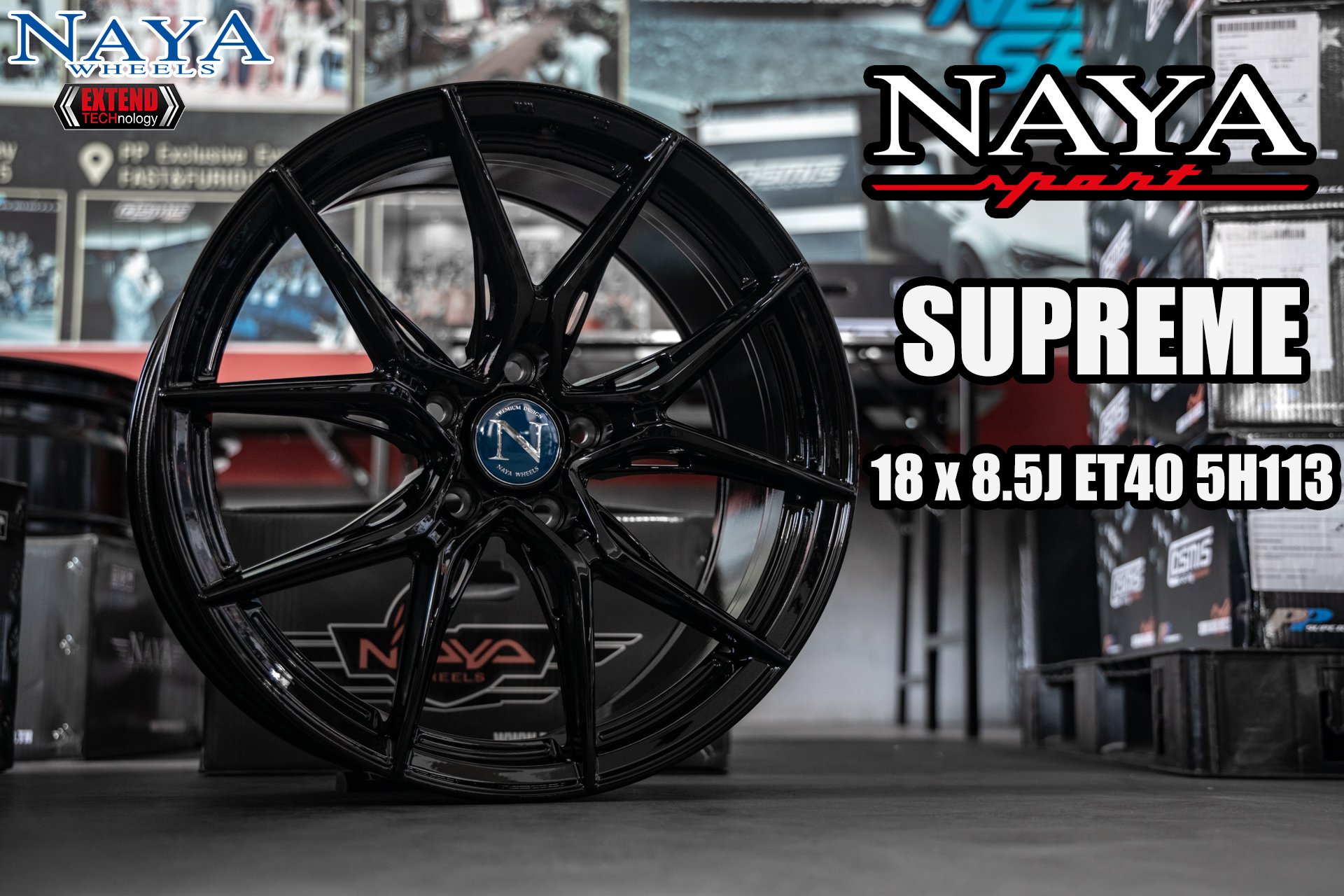 NAYA SUPREME 18X8.5 ET40 5H113