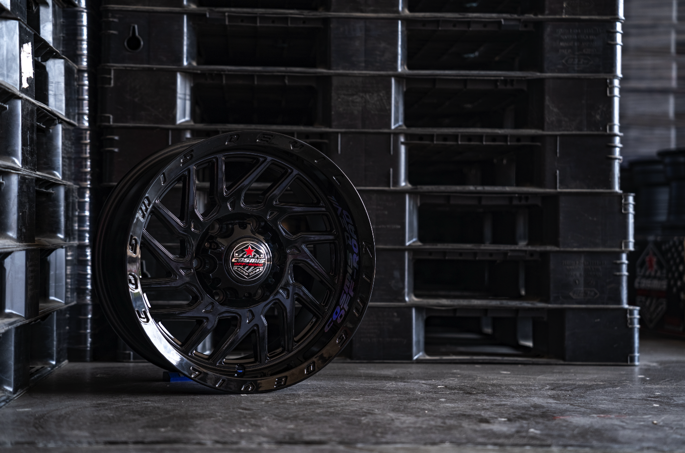 แม็กซ์ KING-DEVIL(YA048) 16X9.0 6X139.7 ET0 CB.106 BLK(X) (สีดำเงาทั้งวง+ตัวหนังสือที่ขอบ)