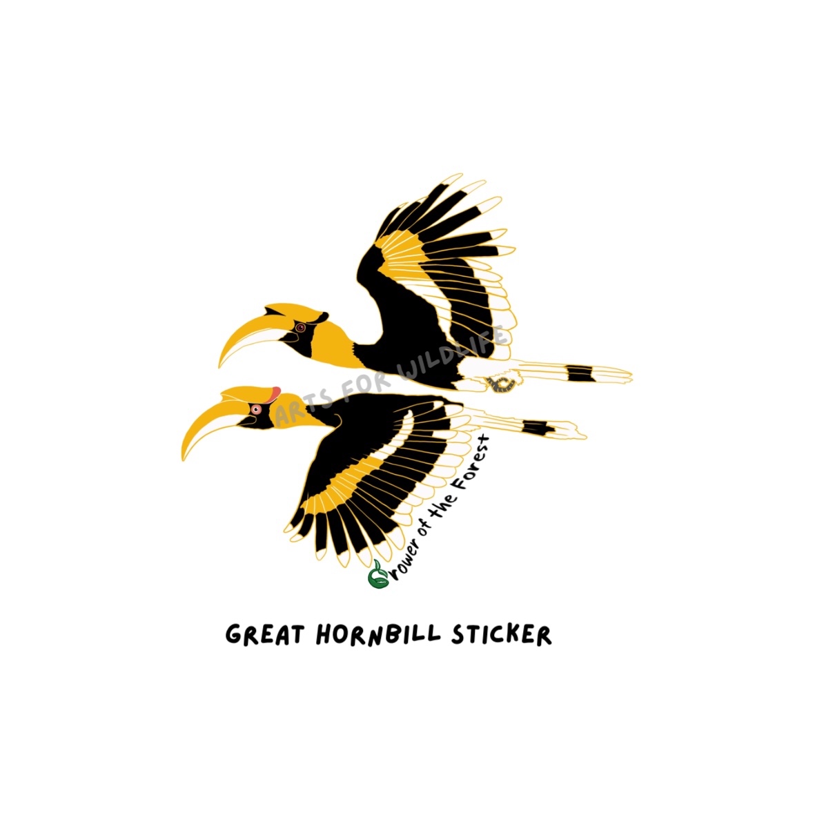 Grower of the Forest - Great Hornbill Sticker