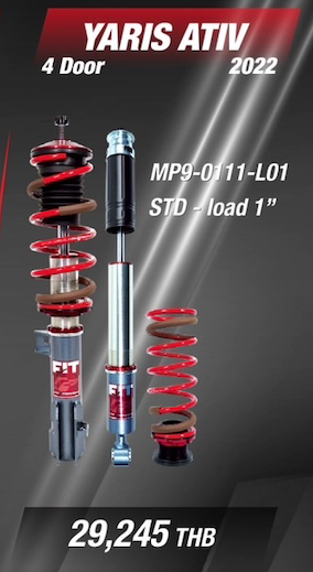 โช๊คอัพ-profender-fit z-Toyota-Yaris Ativ-2022 -MP9-0111-L01-STD-Load 1"-SMB