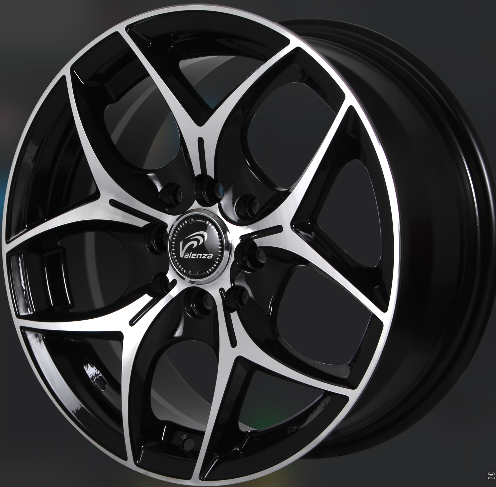 แม็กซ์ BREMZE(3206) 15X6.5 8X100/114.3 ET38 CB.67.1 B-P (สีหน้าเงาร่องดำ)