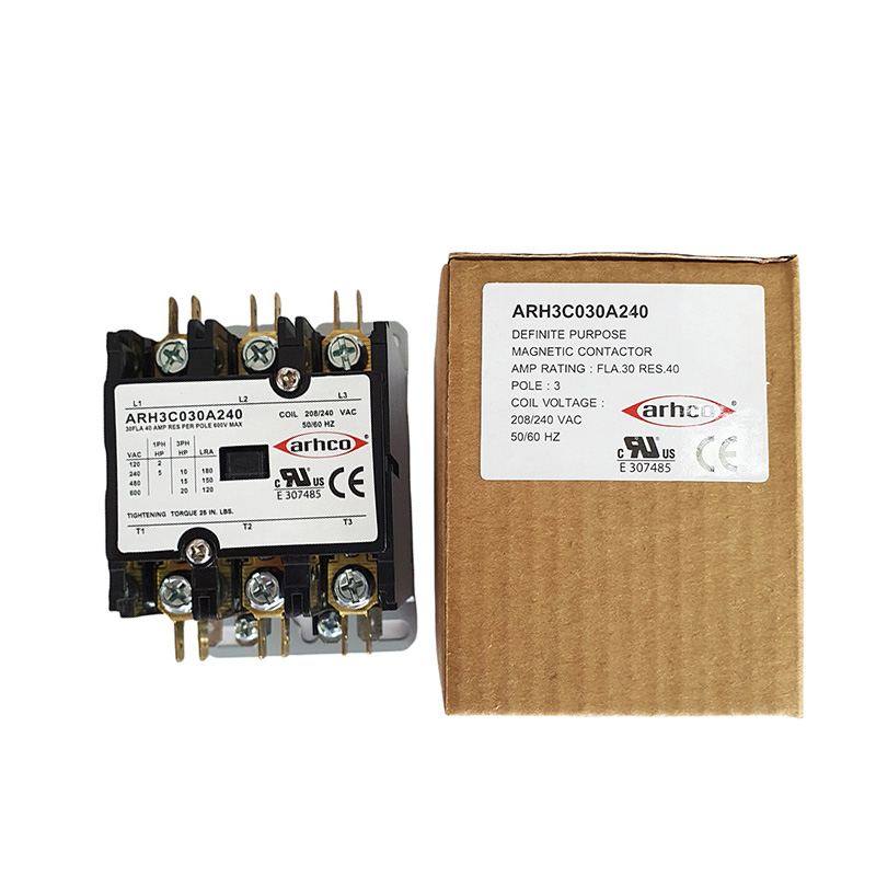 แมกเนติก คอนแทคเตอร์ Magnetic Contactor 3 เฟส (3Pole) ARHCO 3 Pole 30A 380V.