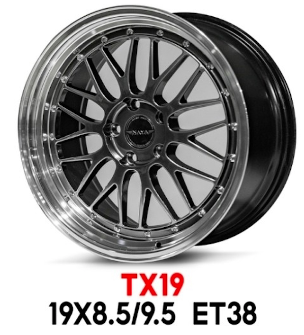 แม็กซ์ TX19(BBS/LM) 19X9.5 5X114.3 ET38 HBL (สีไฮเปอร์แบล็คขอบเงา)