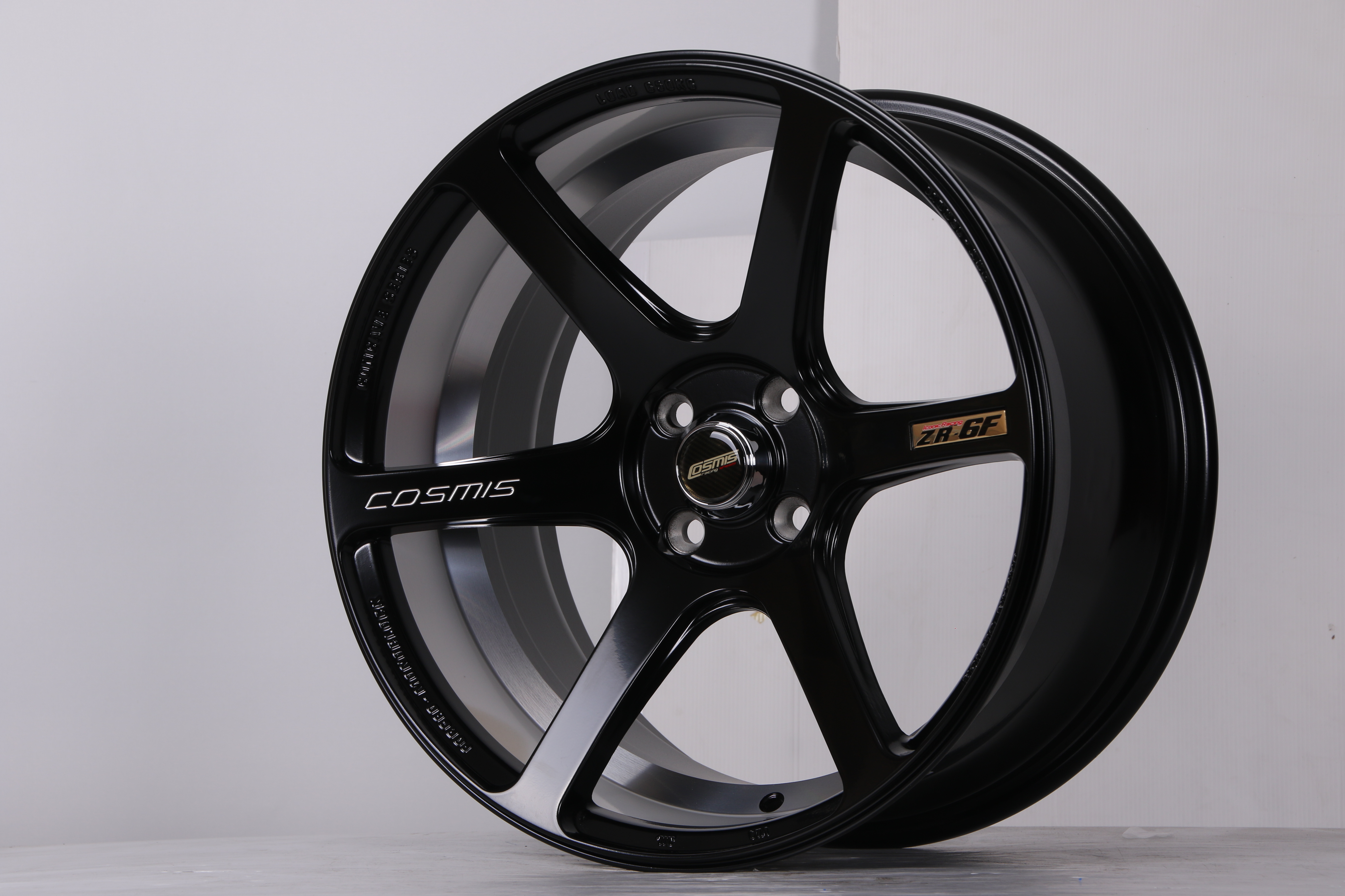 แม็กซ์ ZR-6/F(3909)17X9.0 4X100 ET30 ((N))BLK-XZ/M3 (สีดำด้านCNCท้องล้อ+ตัวหนังสือ)