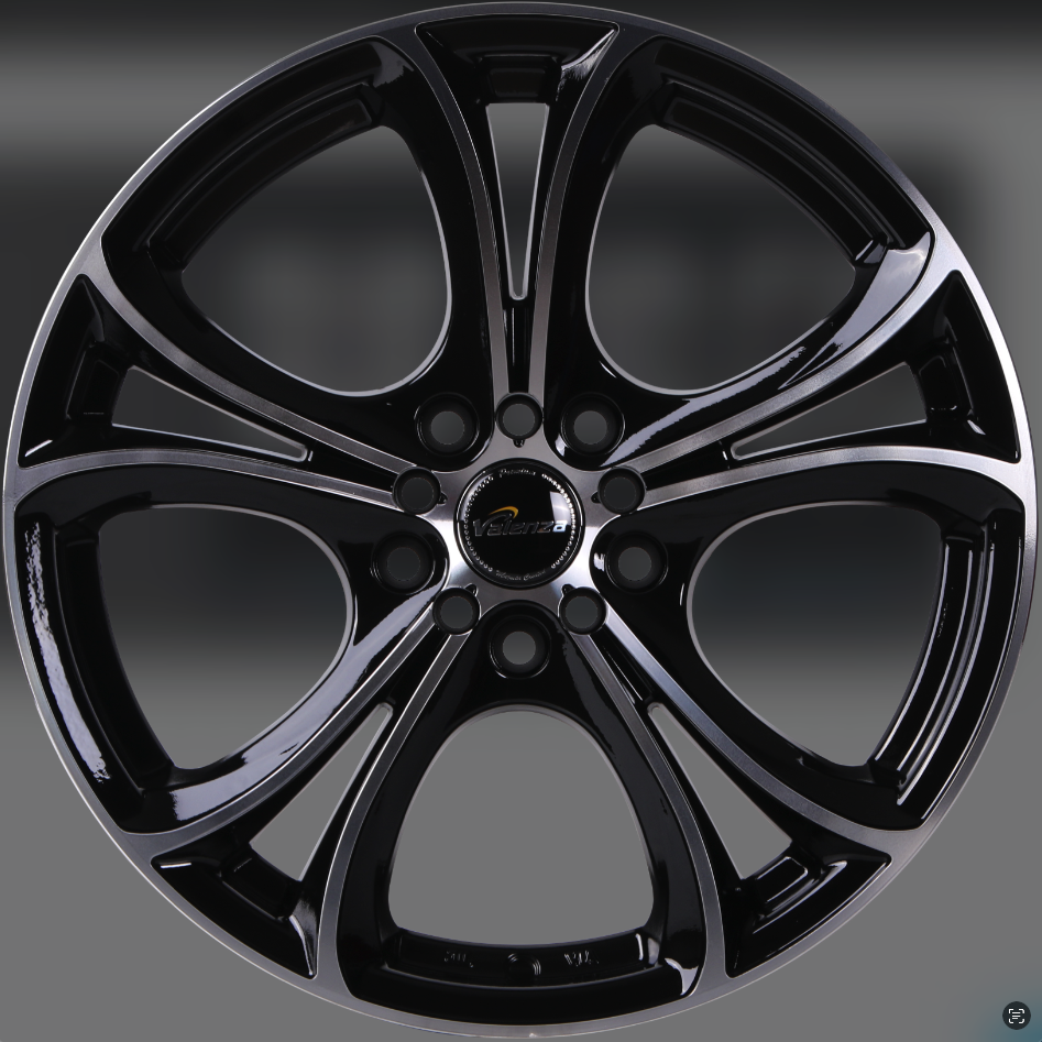 แม็กซ์ GARET(3187) 17X7.5 10X100/114.3 ET40 CB.73.1 BP (สีหน้าเงาร่องดำ)