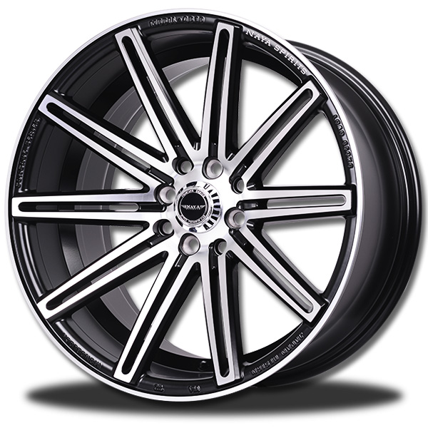 ล้อแม็กซ์ NAYA AGGER ACE (7103) 17X9.0 8X100/114.3 ET28 B-P-XZ/M5 (สีหน้าเงาร่องดำด้านCNCตัวหนังสือ)