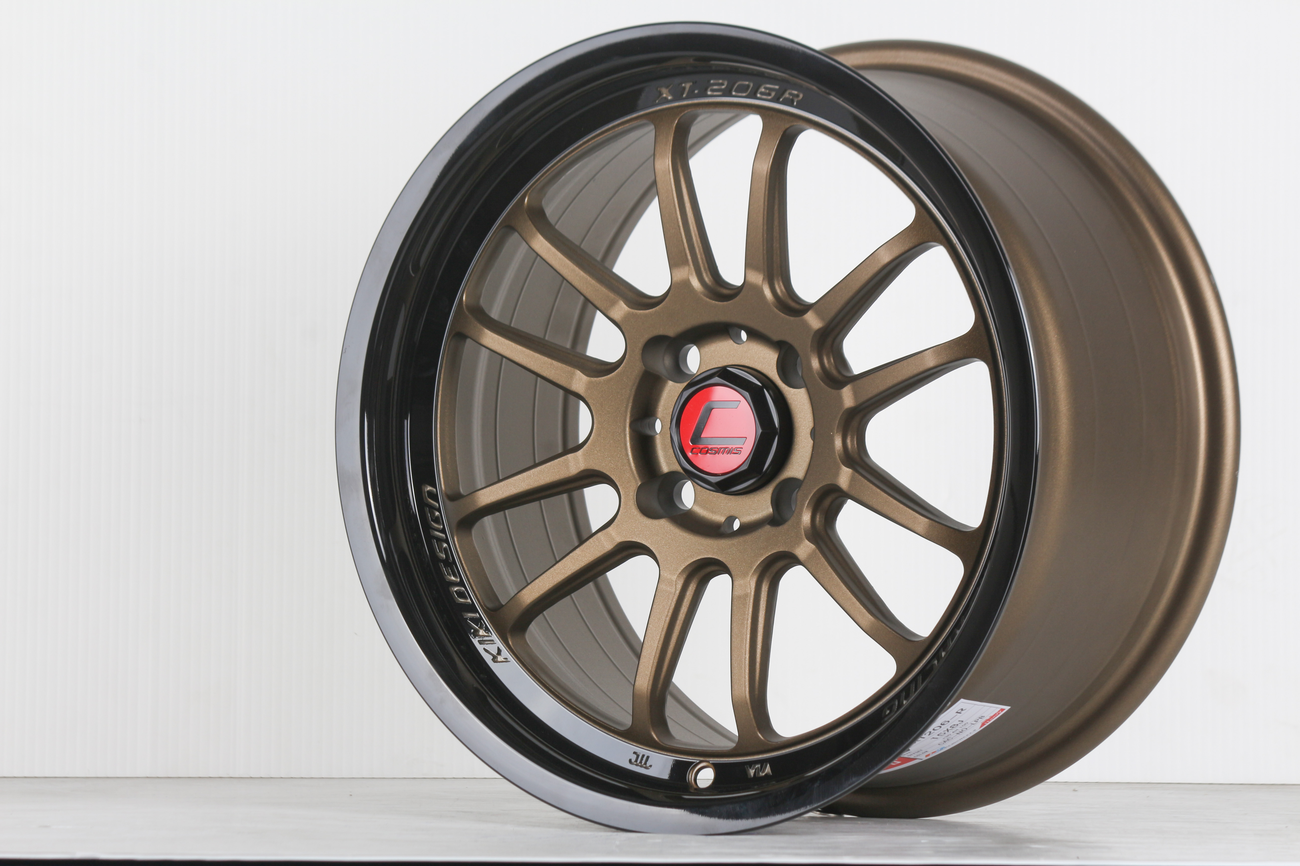 แม๊กซ์ XT-206R(9918) 15X8.0 4X100 ET30 CB.67.1 CAC-NO-LPB (สีน้ำตาลยิงทราย+ขอบแล็คดำ)