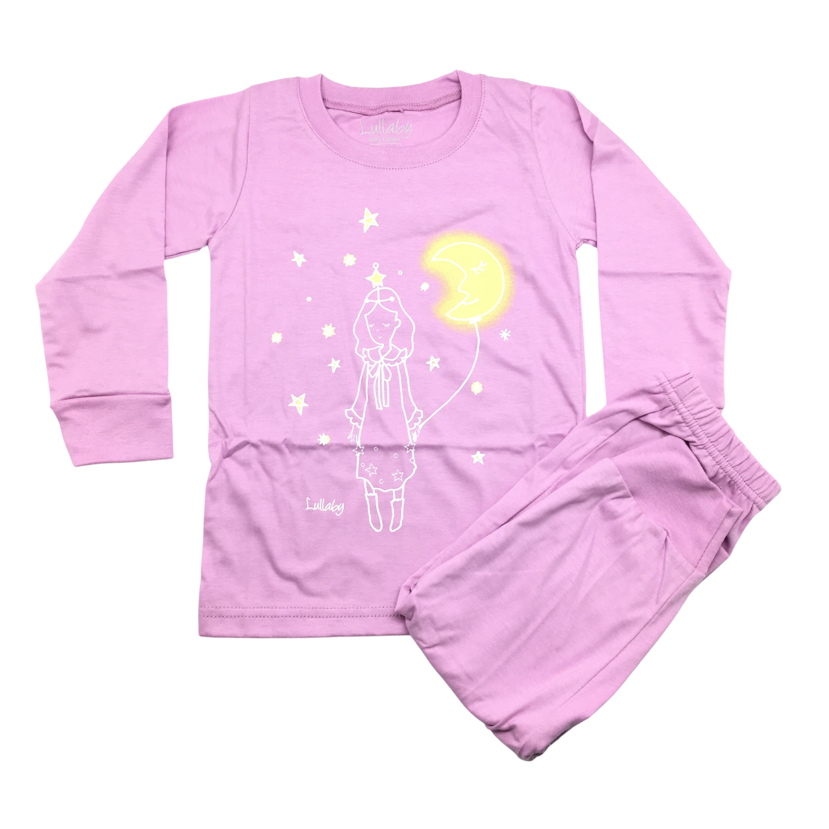 ชุดนอนเด็กเล็ก ผ้านุ่ม สีม่วง รุ่น Lullaby NTK1001 NUTT Kids สำหรับวัย 1–5 ขวบ