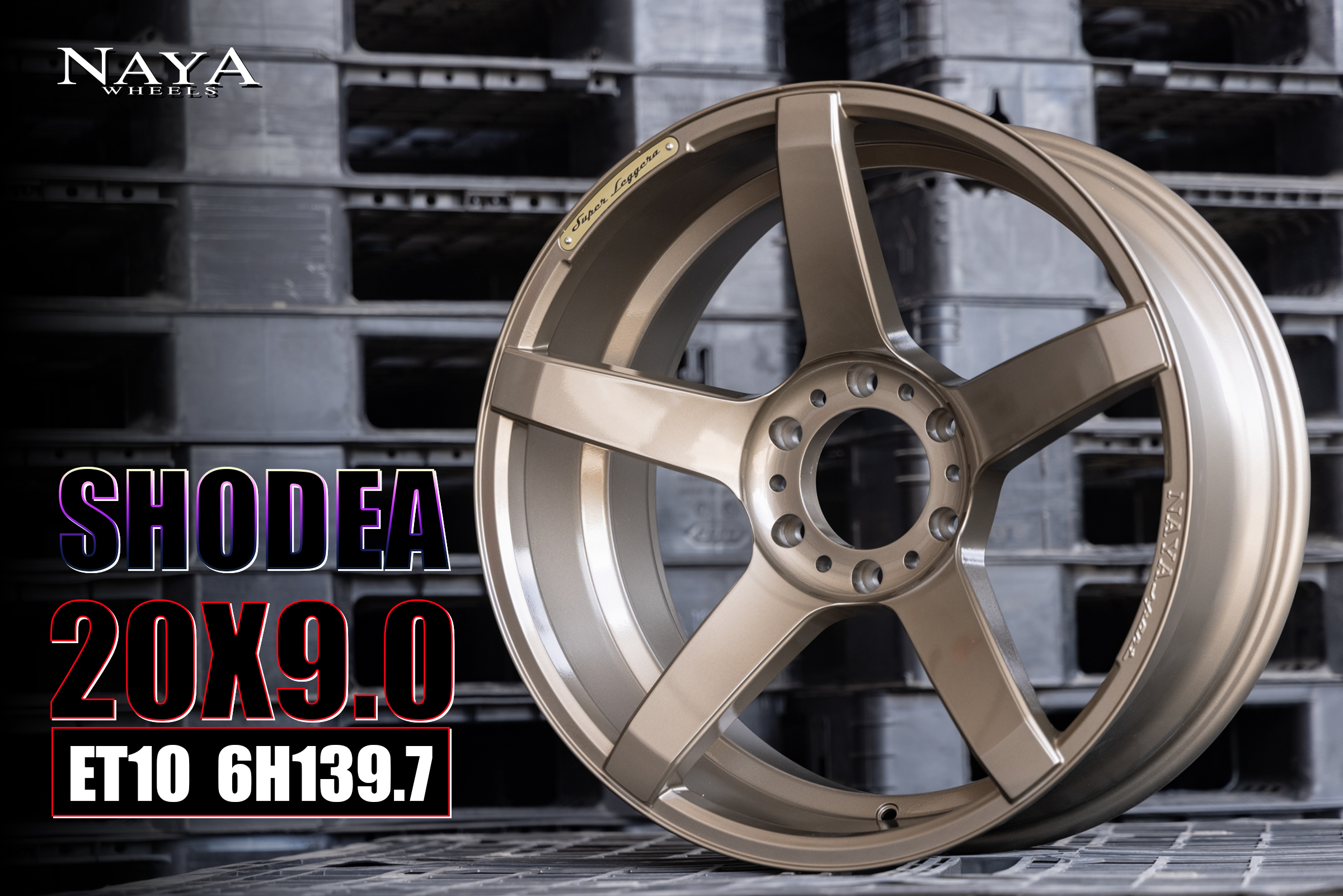 แม๊กซ์ SHODEA 20X9.0 6X139.7 ET10 CB.106/101 BR (สีน้ำตาล)