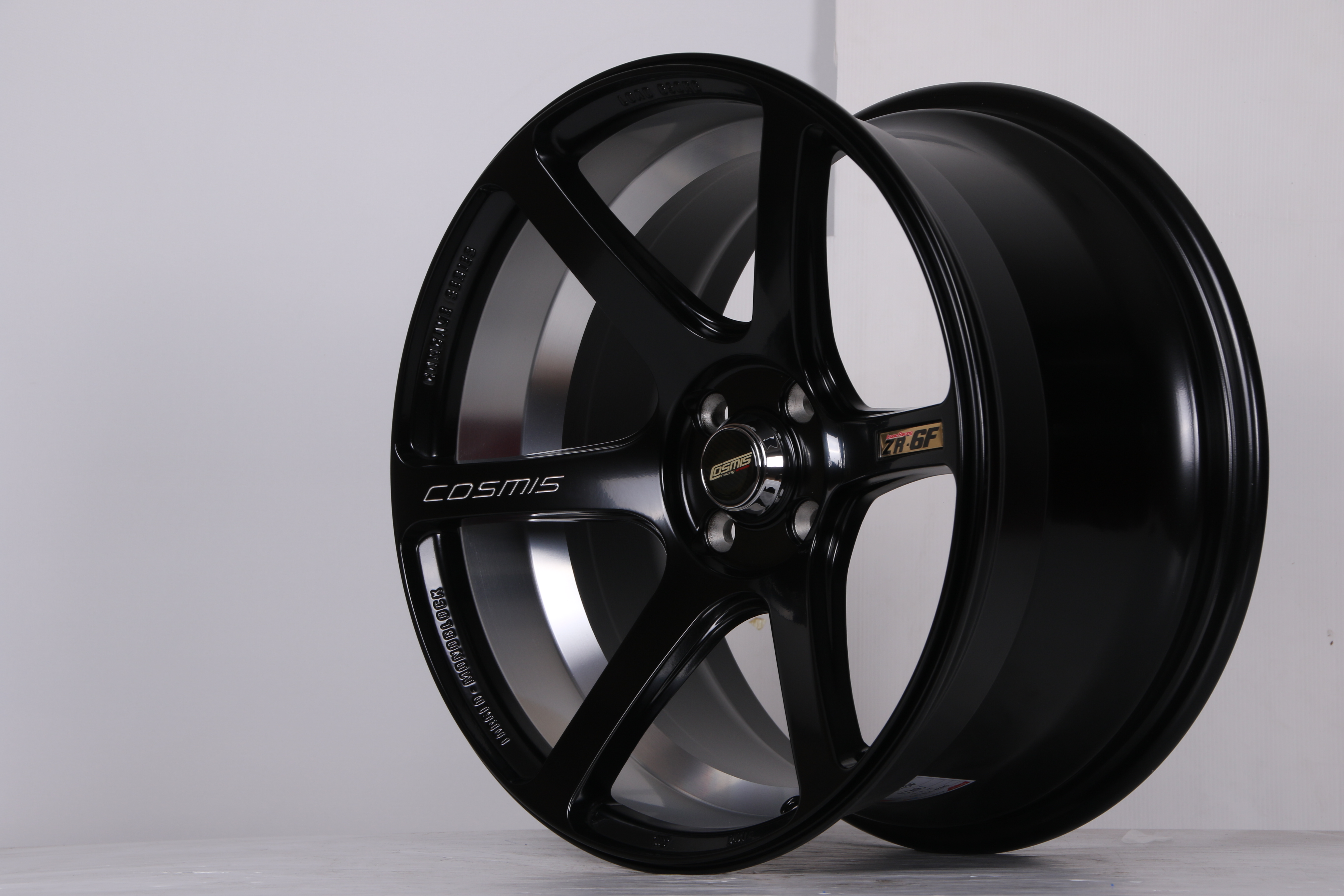 แม็กซ์ ZR-6/F(3909)17X9.0 4X100 ET30 ((N))BLK-XZ/M3 (สีดำด้านCNCท้องล้อ+ตัวหนังสือ)