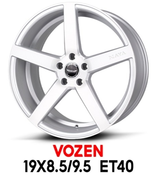 แม็กซ์ VOZEN(9135) 19X9.5 5X112 ET40 S-P-LS-XZ/M5 (สีหน้าปัดลายร่องซิลเวอร์ด้านCNCตัวหนังสือ)