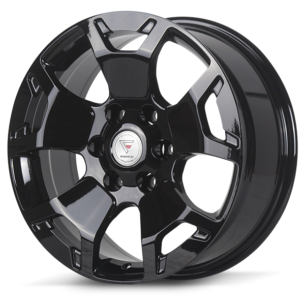 แม็กซ์ ROCCO 17X7.5 6X139.7 ET35 CB.106.1 ALL/GLOSS BLACK (สีดำเงาทั้งวง)