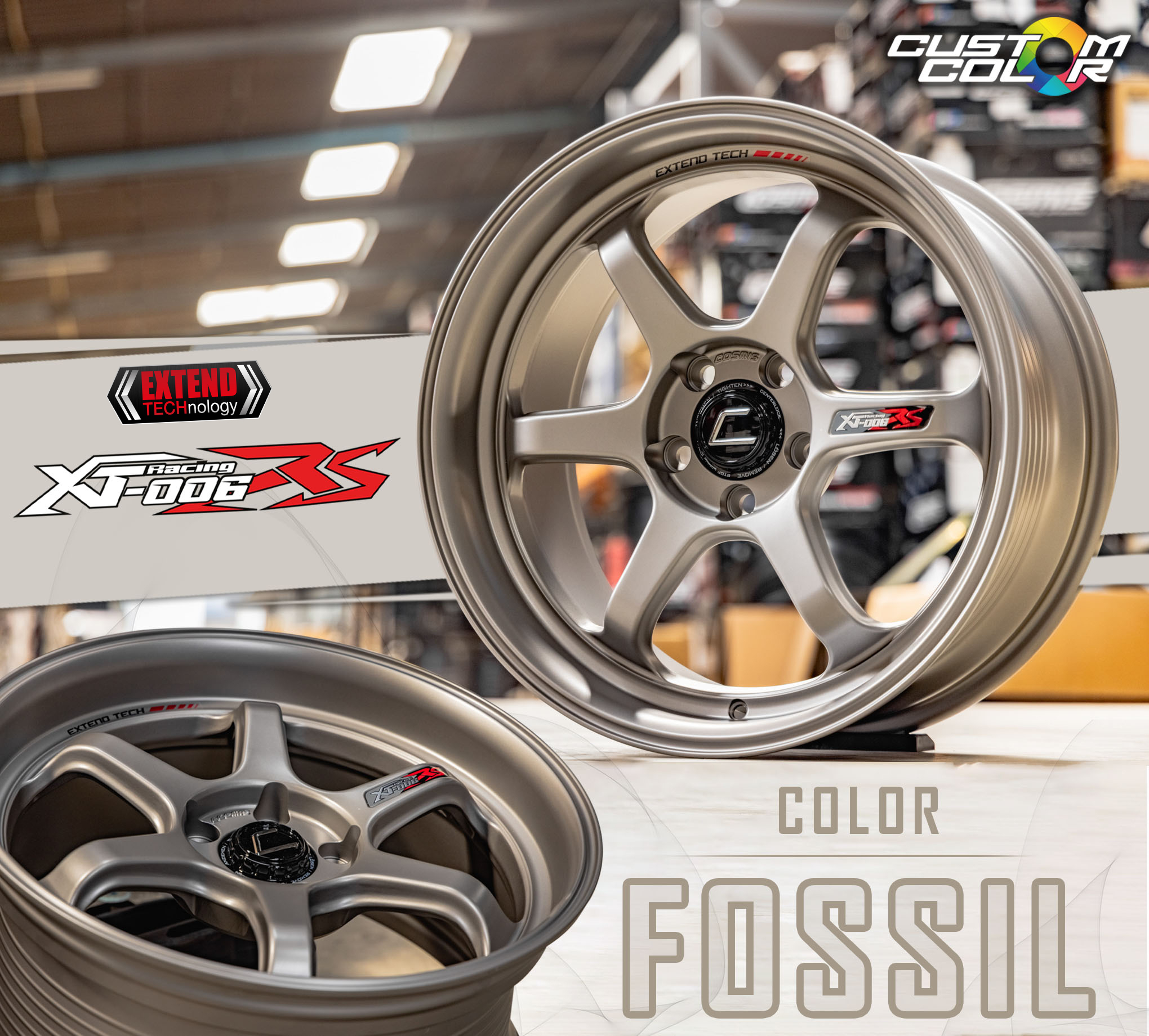 ล้อแม็กซ์ COSMIS XT-006RS (YA059) 18X9.0 5X113 ET35 CB.73.1 NO+PLATE (สีน้ำตาลยิงทรายทั้งวง+เพลท)
