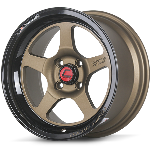 แม็กซ์ XT-005R(9909) 15X8.0 4X100 ET20 CB.67.1 XZ-CAC-N O-LPB ((สีน้ำตาลยิงทราย+ขอบแล็คดำ+CNCตัวหนังสือ))