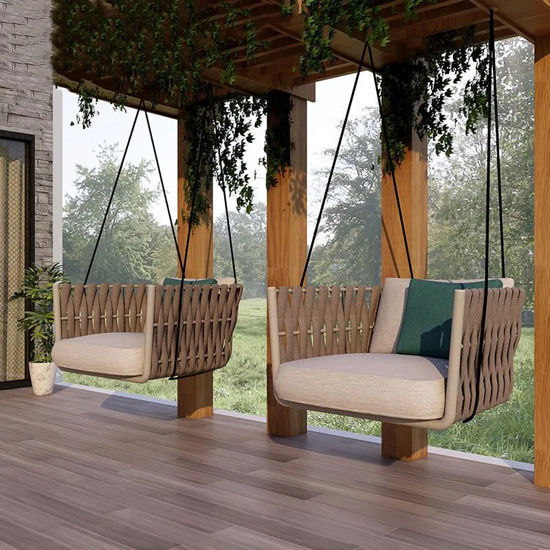 Couture Garden Furniture Rattan Balcony Swing Chair Patio Swings Hanging Chair Outdoor