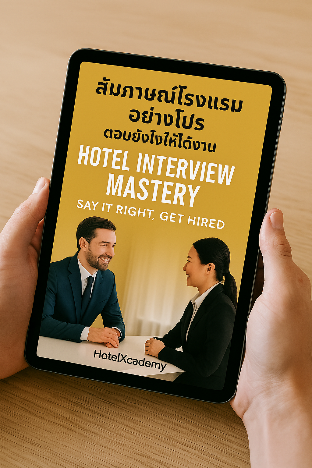 [E-BOOK] สัมภาษณ์โรงแรมอย่างโปร ตอบยังไงให้ได้งาน Hotel Interview Mastery: Say It Right, Get Hired