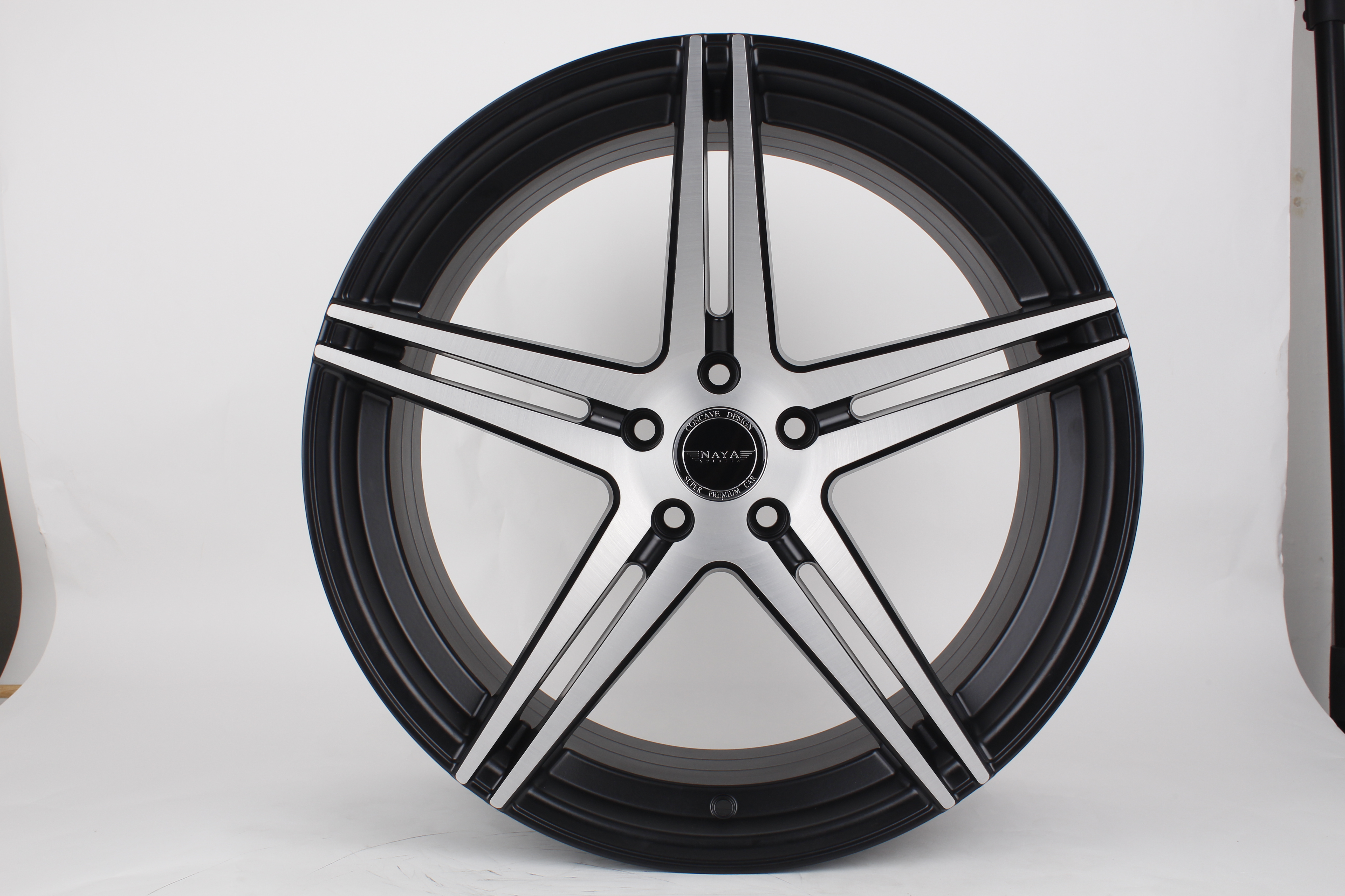 แม๊กซ์ EVEREST(130) 20X8.5 5X120 ET30 MH/FB (MATTBLACK/BRUST) (สีหน้าเงาปัดลายร่องดำด้าน)