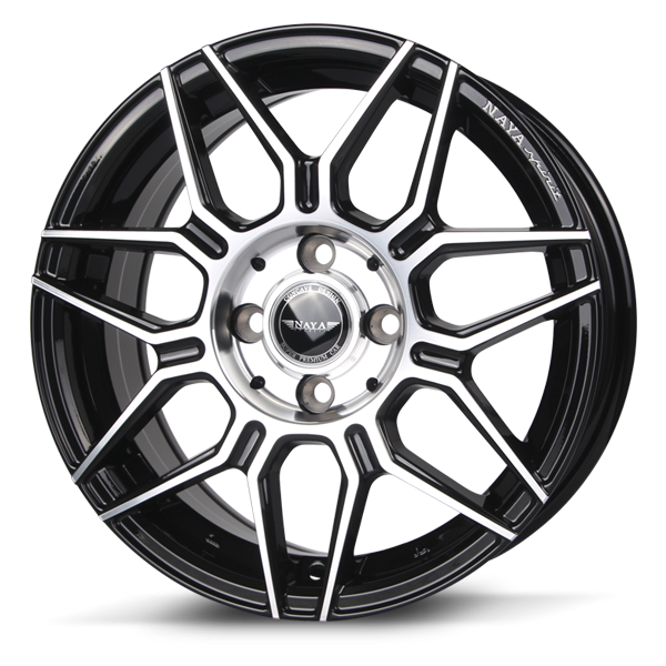 แม็กซ์ ZYLES(D2794) 17X7.5 4X100 ET40 CB.73.1 B-PT-XZ (สีหน้าเงาร่องดำCNCตัวหนังสือ)