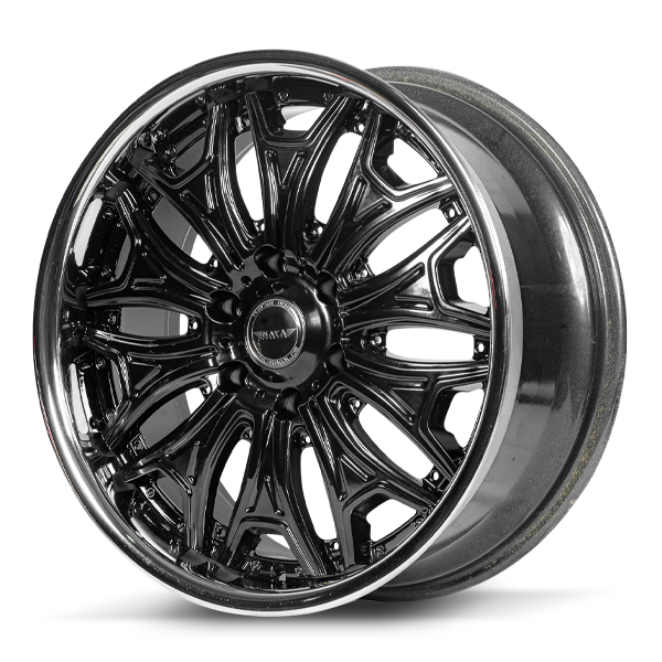 แม็กซ์ NAKOYA(133) 20X8.5 6X139.7 ET25 BKF-I (สีหน้าเงาร่องดำขอบเลส)
