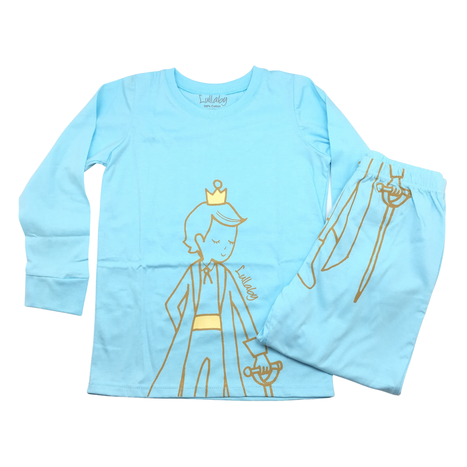 ชุดนอนเด็กเล็ก ผ้านุ่ม สีฟ้า รุ่น Lullaby NTK1004 NUTT Kids สำหรับวัย 1–5 ขวบ