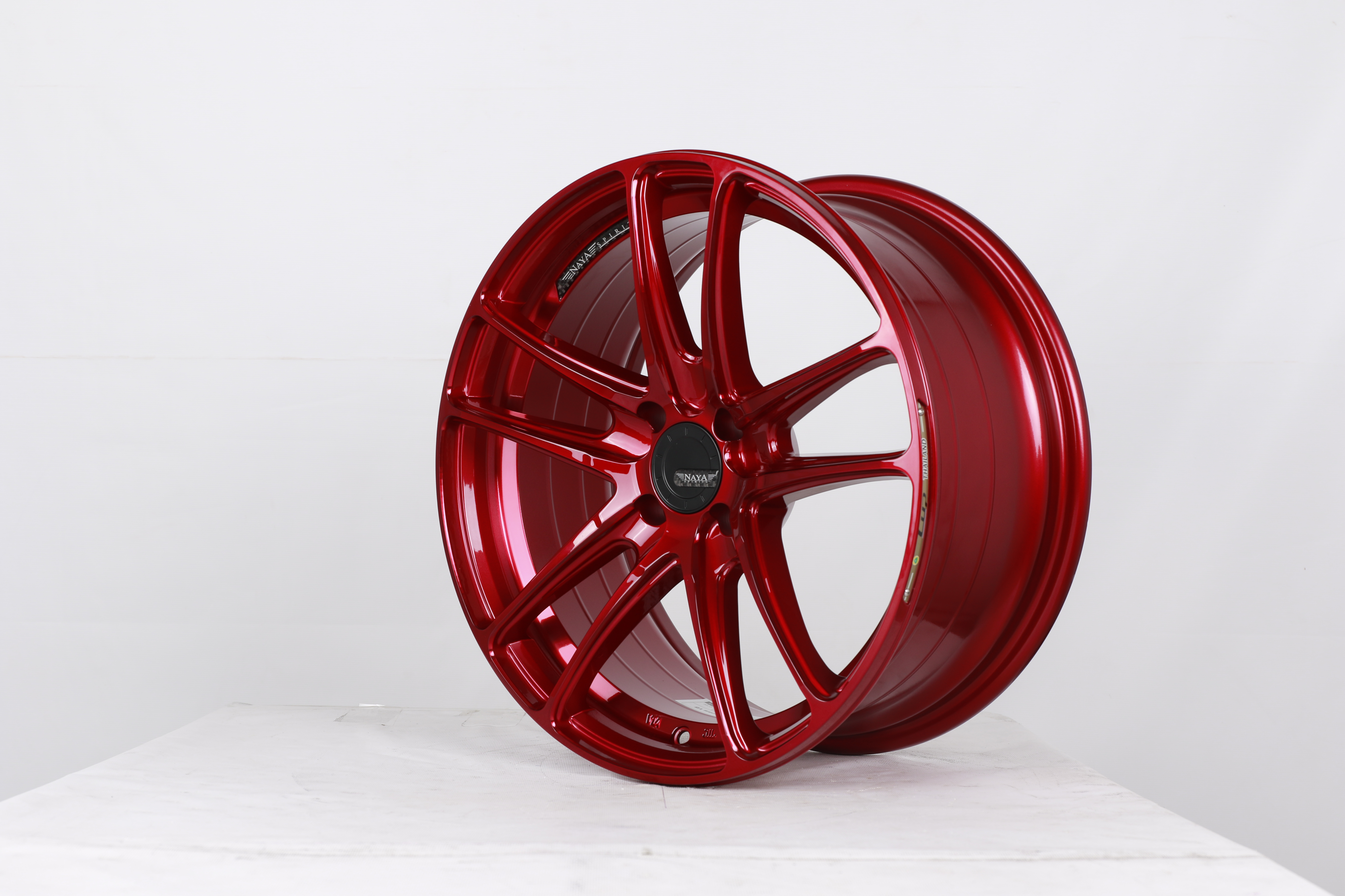 แม็กซ์ LOTUS-V.6 17X7.5 4X100 ET33 CB.67.1/68 M14/S1(MS)Red[(Silrer/Undercutmiling/MS/RedClearcoating)] (สีแดงทับทิม)