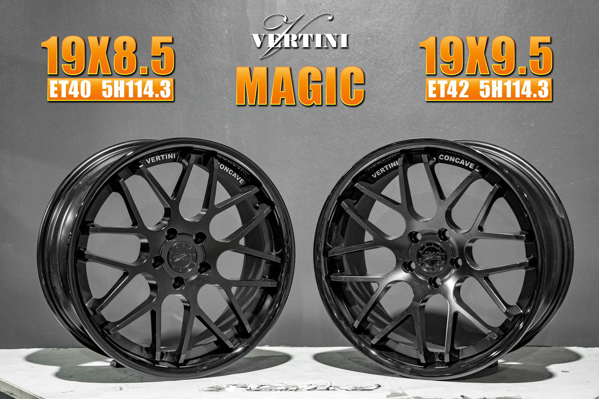 แม็กซ์ MAGIC 19X9.5 5X114.3 ET42 BK-I (สีดำขอบเลส)