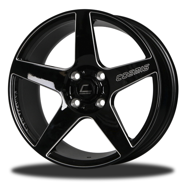 ล้อแม็กซ์ COSMIS LW-05 (YA1037) 15X7.0 4X100 ET35 CB.67.1 BLK+W (สีดำเงาCNCข้างก้าน)