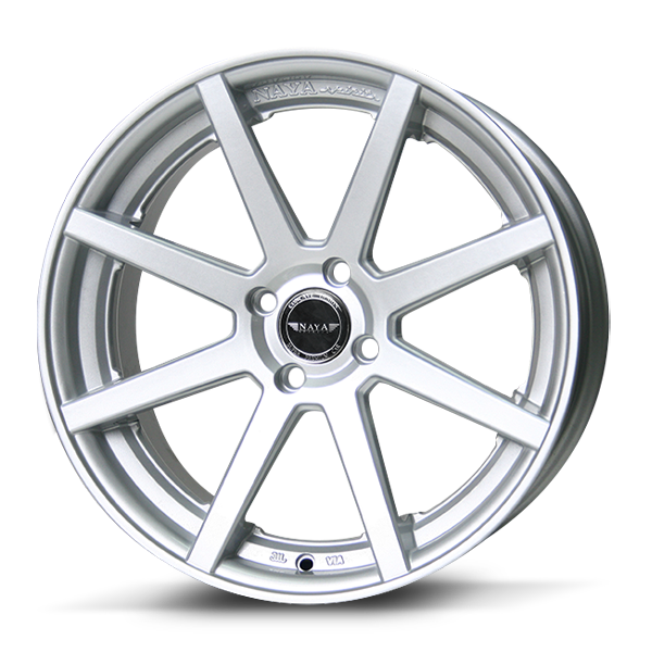 แม็กซ์ LOTUS-V.1 17X7.5 4X100 ET38 MH/S1[(SILVER/BRUSH/FACE)] (สีหน้าปัดลายร่องซิลเวอร์)