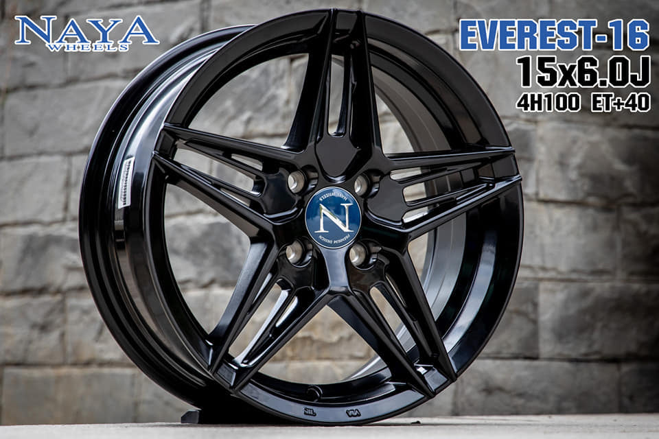 NAYA EVEREST-16 15X6.0 4H100 ET+40 (สีดำเงา)