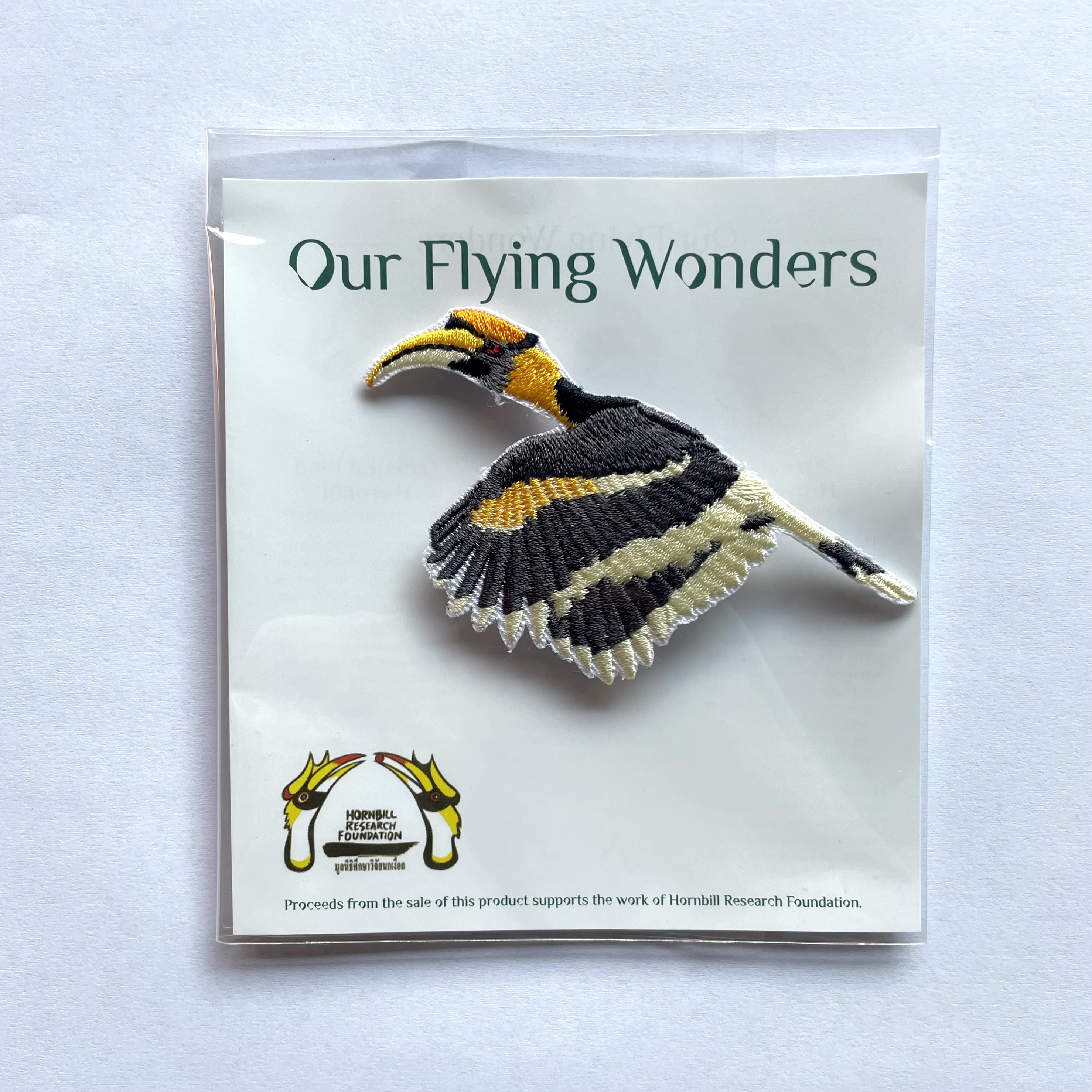 เข็มกลัด ปักรูปนกเงือก Embroidery Pin