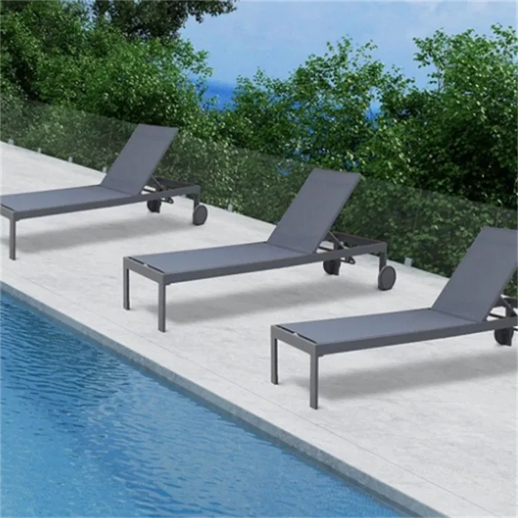 Modern Patio Garden Texliene Chaise Lounge Leisure Chair Set for Outdoor